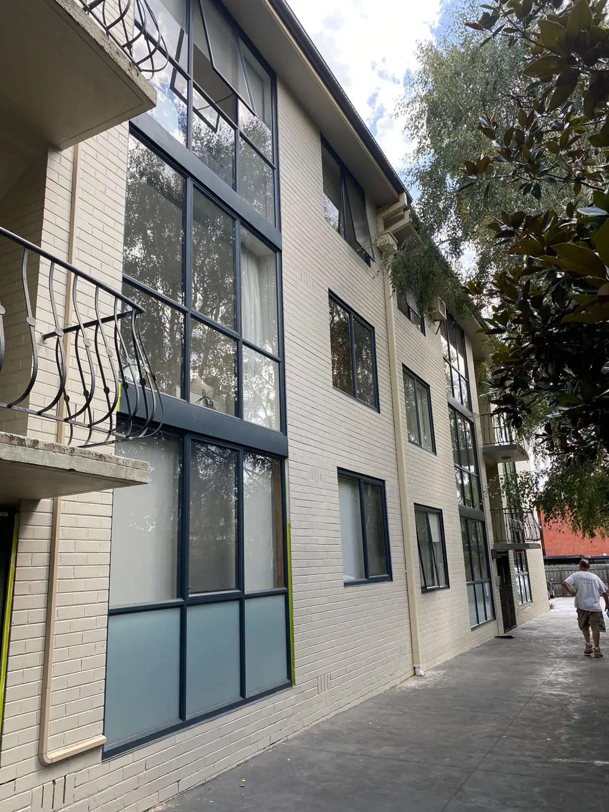 Completed windows and external finishes at 21 Irving Avenue, Prahran
