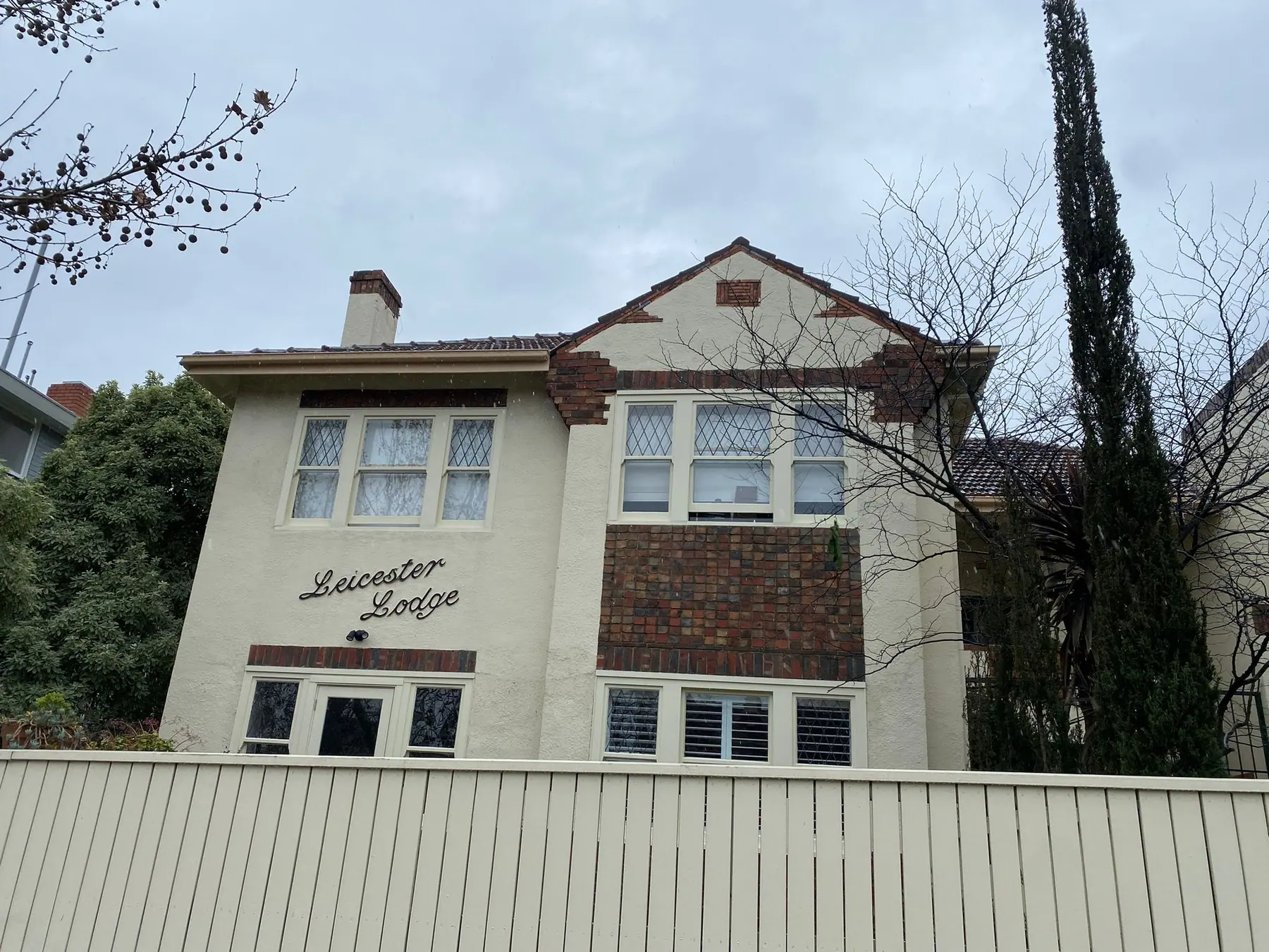 Completed heritage exterior painting at 213 Dandenong Road, Prahran