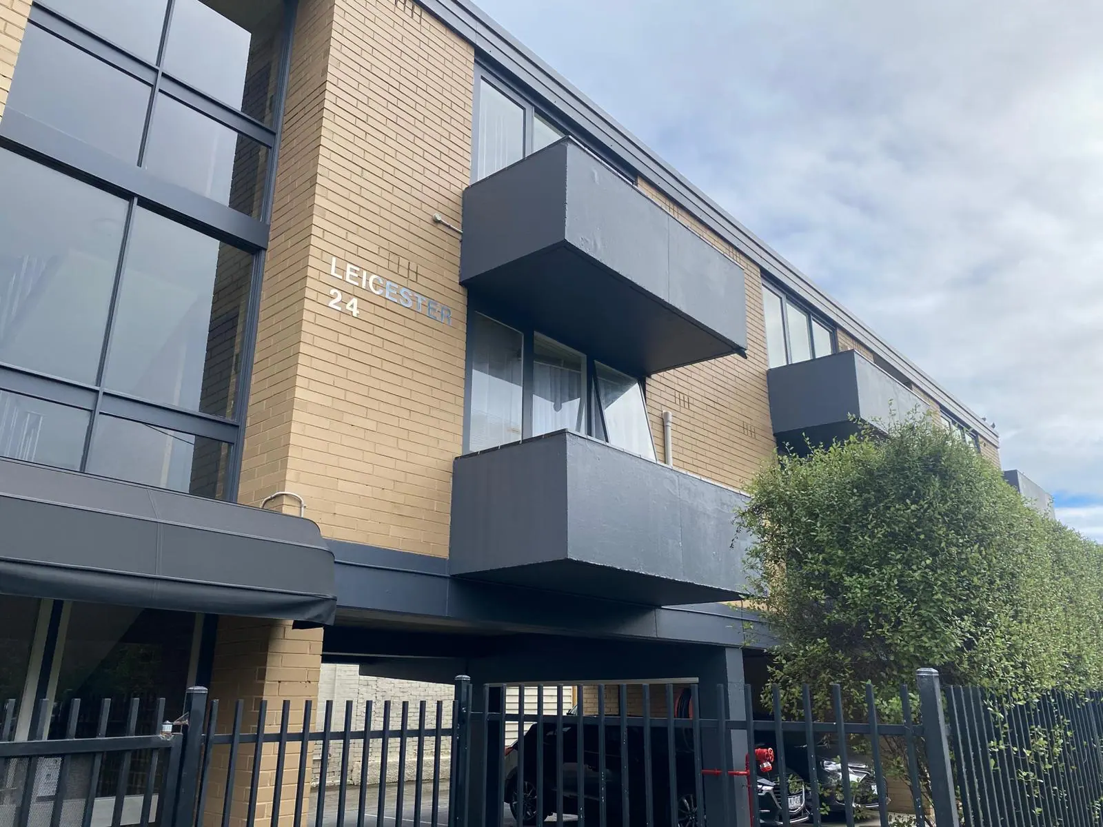 Entrance elevation and completed external finishes at 24 Foote Street